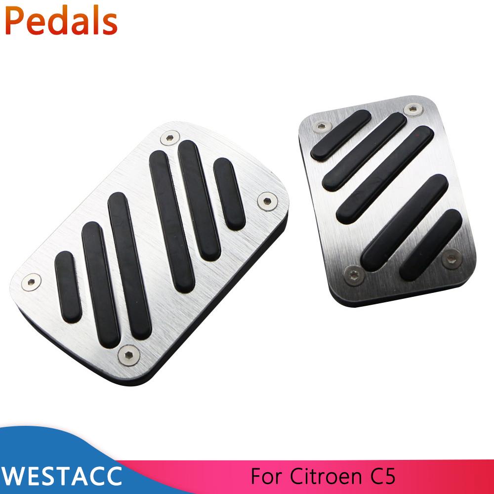 Car Pedals Accelerator Gas Brake Pedal Covers for Citroen C5 Aircross 2018 -  C5 Picasso 2013 -  Interor