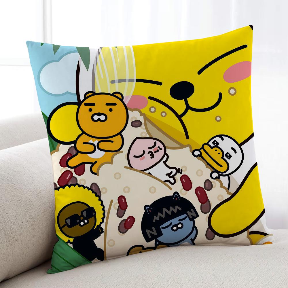 

Fashion KKAKAOES FFRIENDSES cushion cover Home Bedding Sofa living Room pillowcase Simple Soft Skin Cushion Cover Party Gift 30x30cm