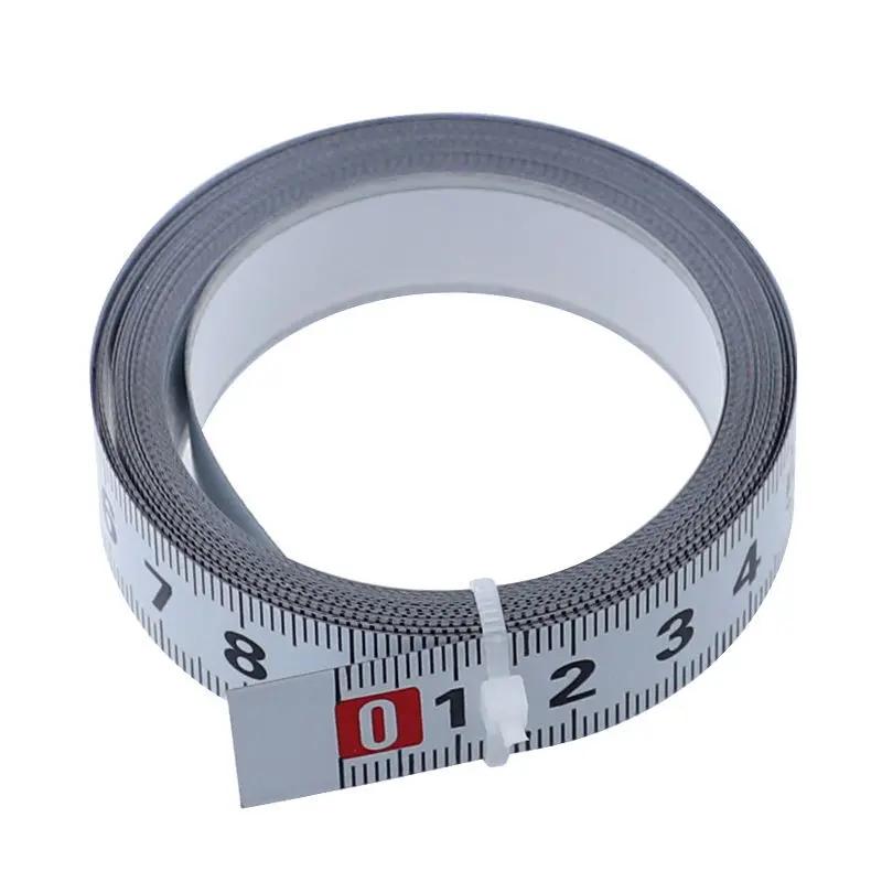 3/2/1M Self-Adhesive Measuring Tape Stainless Steel 16mm Width Metal Tape Measure for Miter Track Router Table Saw  Ruler
