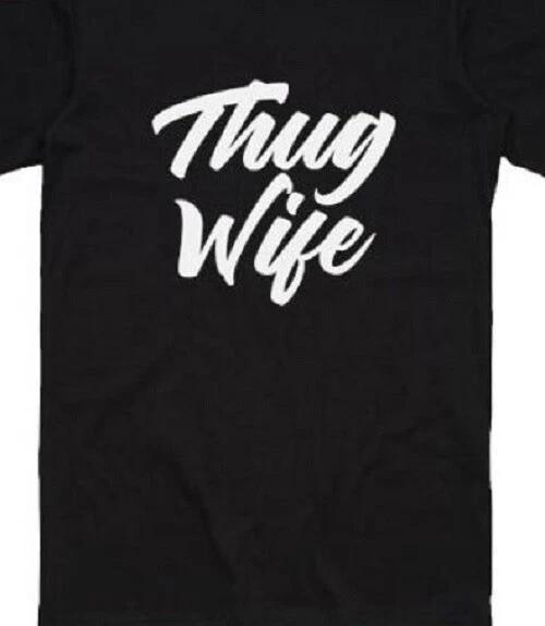 Футболка Thug Wife Футболка Смешная... Гангста девушка Муж Невеста XXXXL