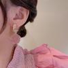 BLINGBAY New Women's Earrings Retro Women's Light Luxury High-End Niche Earrings Sweet Temperament Ear Accessories Modern Jewelry Gifts