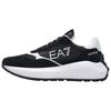EA7 Fabric Cow Split Leather Round Toe Lace-Up Running Shoes Low Top Lifestyle Casual Shoes Men Sneakers Black X8X186XK401N642