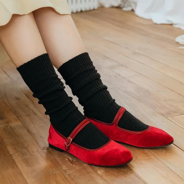 Soda Knit Long Socks 4 Colors