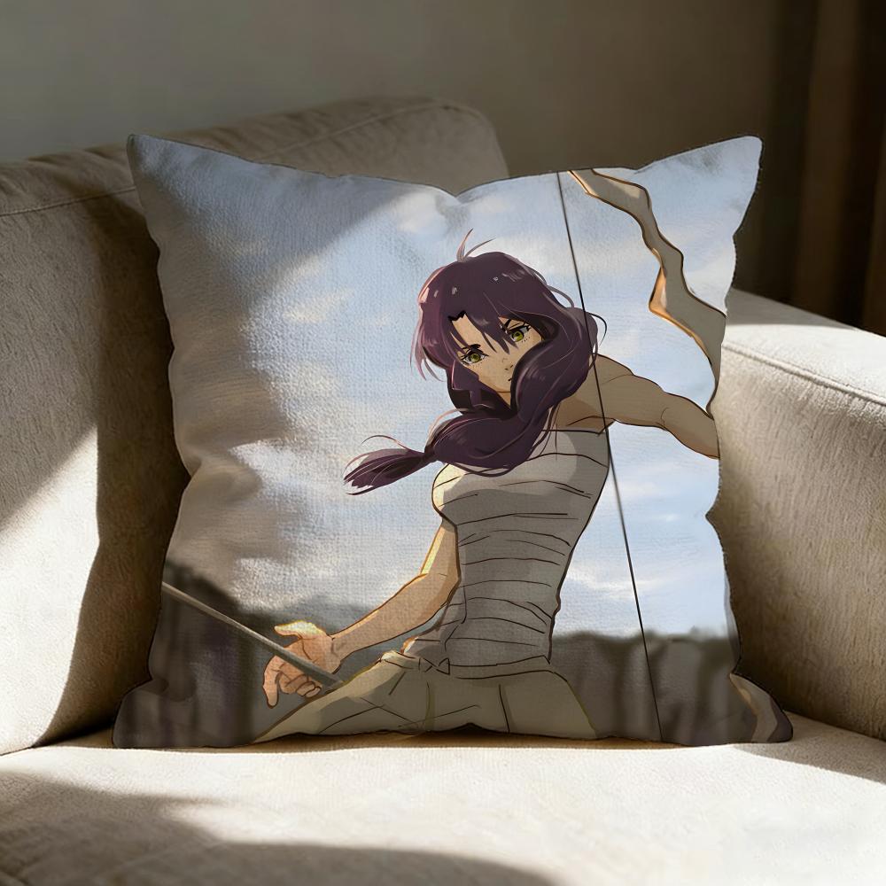 Pillow Case Linen Pillow Covers Cover For Couch Living Room Bench Patio Floor Linen Home Decor To YYour EEternity Anime