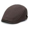New men's beret solid color casual simple cap fashion personality British retro hat trendy version