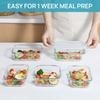 Glass Food storage Side dish meal prep airtight tupper Sealed containers preservation kitchen organizers Packed bento lunch box