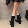 Retro Thick Heel Medium Tall Boots Western Cowboy Pile Boots Knight Boots Early Autumn French Women's Boots
