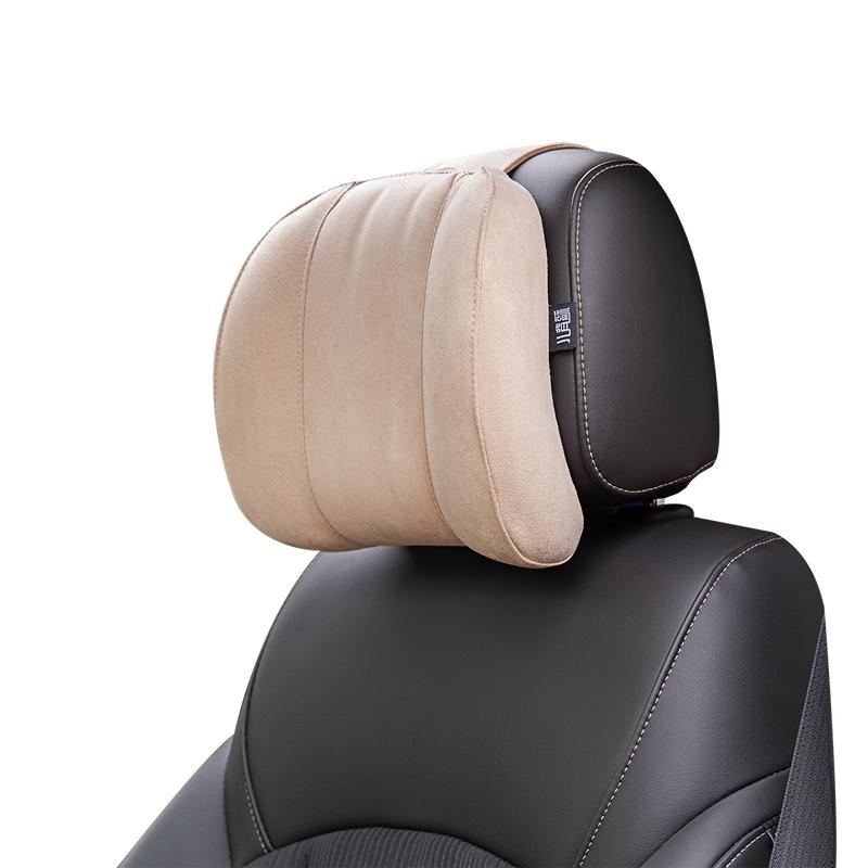 Forbell Car Headrest Pillow for Driving, Suede Memory Foam Car Neck Pillow, Soft Ergonomic Car Seat Neck Support Pillow