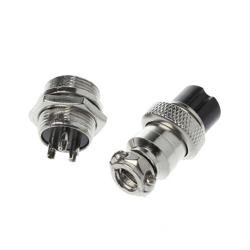 Aviation Plug Male & Female Wire Panel Metal Connector 16mm 2/3/4/5/6/8/9 Pin