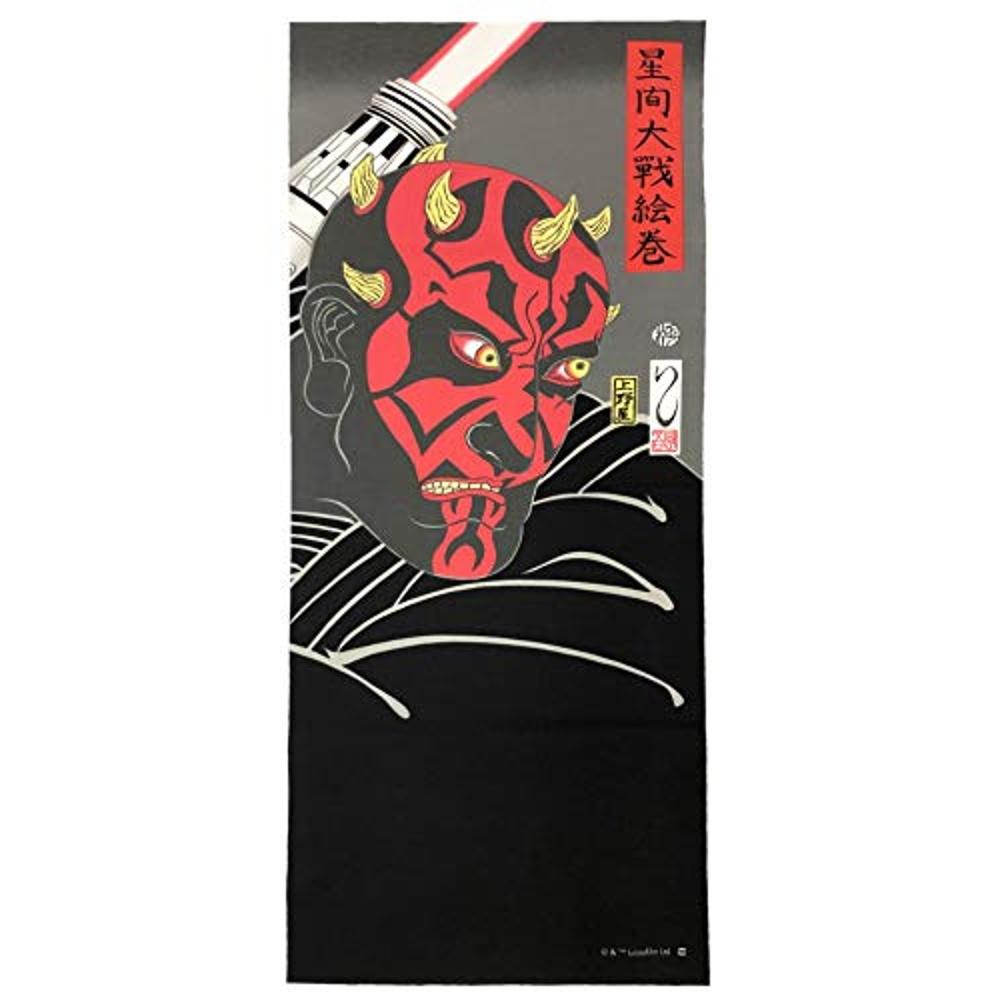 Marushin Tenugui Star Wars Darth Maul Ukiyo-e Style/Darth Cotton Made in Japan 2535030200 34x90cm