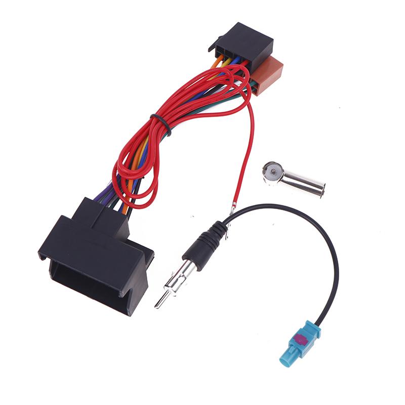 Car Stereo FM Audio ISO Wiring Harness Cable Radio Antenna Wire Adapte For 207 307 407 C3 C4 Auto DIY Accessories Radio Accessories 4