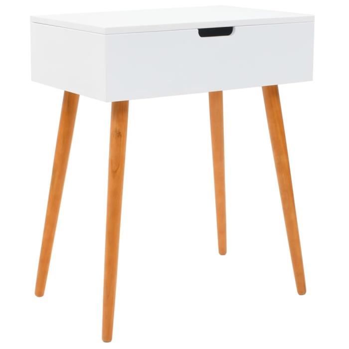 VidaXL Coiffeuse avec miroir MDF 60 x 40 x 75 cm