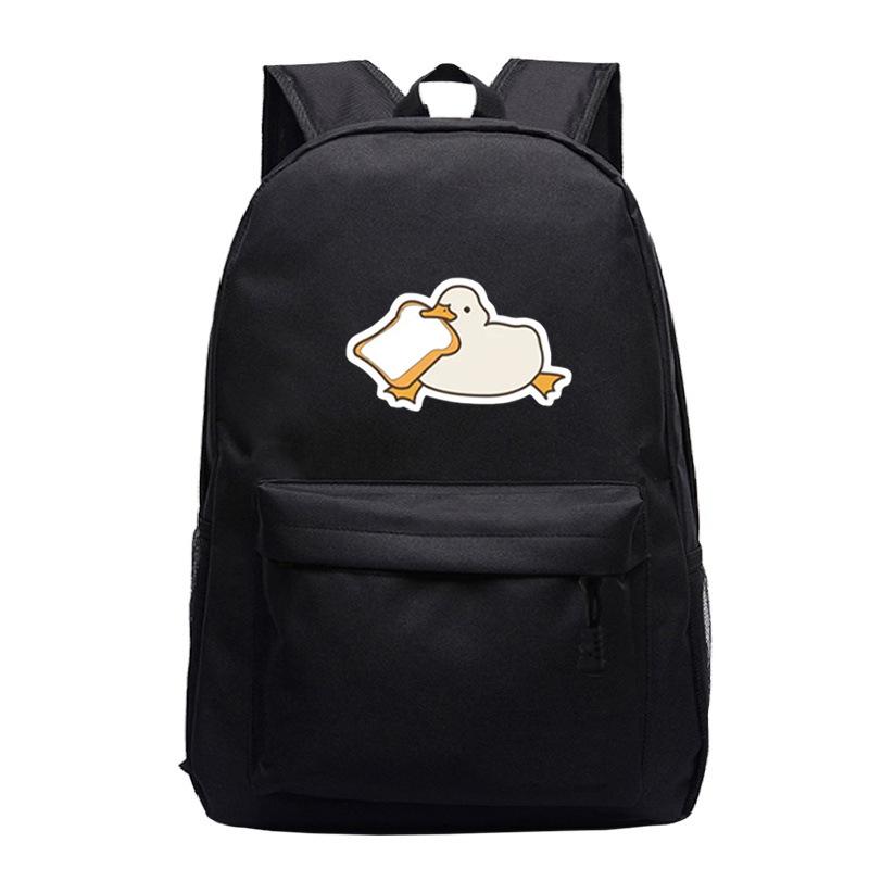 Primary And Secondary School Students Schoolbag Goose Personalized Printing Youth Leisure Simple Backpack Large Capacity