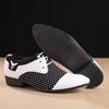 Men'S Business Dress Casual Leather Shoes Pointed British Photography Groom Wedding Shoes
