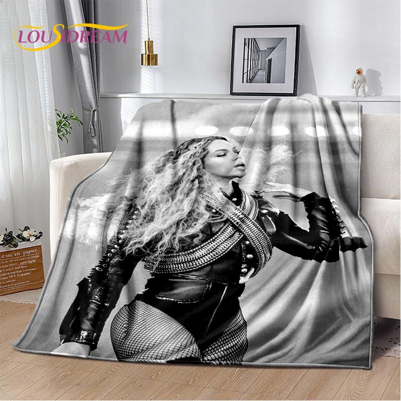 3D Latest Beyonce Giselle Knowles Soft Plush Blanket,Flannel Blanket Throw Blanket for Living Room Bedroom Bed Sofa Picnic Cover