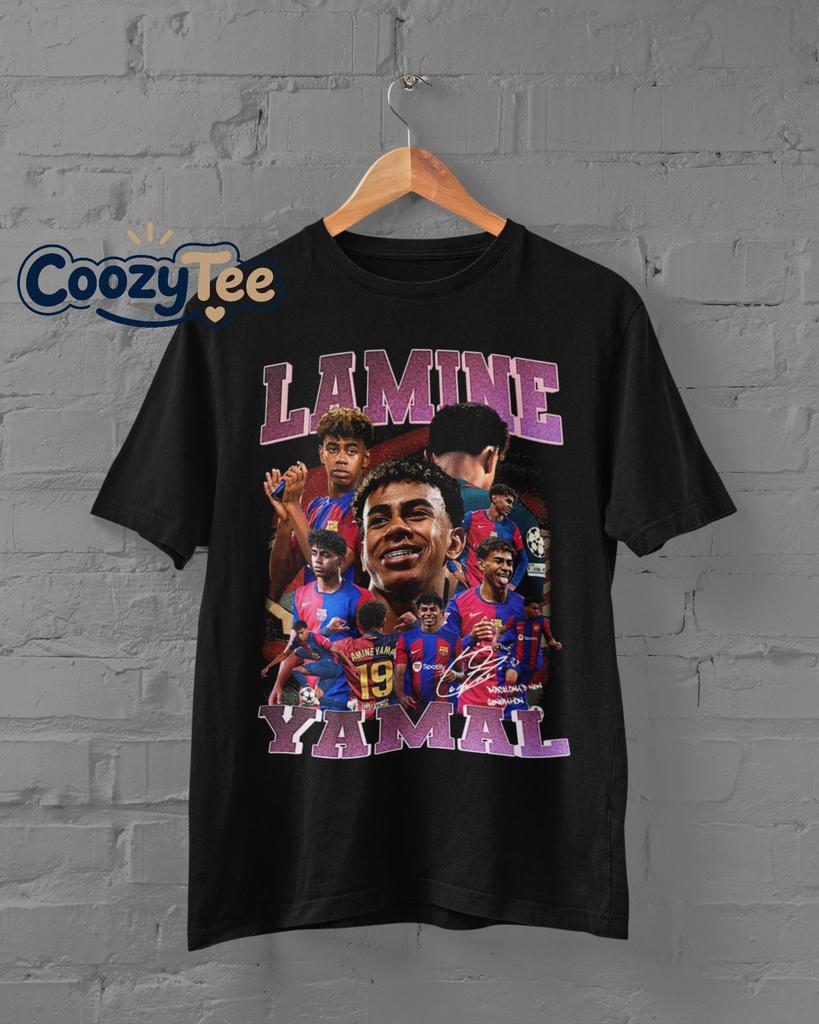 Vintage Lamine Yamal Shirt - Custom Vintage Artwork Spain Futbol High Quality Fan Tee Unisex T Shirts