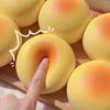 Soy Milk Bun Slow-Rising Squeeze Toy Ultra-Soft PU Fidget for Stress Relief Realistic Food-Shaped Decompression Gadget for Kids Adults