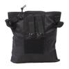 Dump Drop Pouch Multifunctional Nylon Portable Folding Recycling Bag Waist Hanging Recycling Bag for Outdoor Black