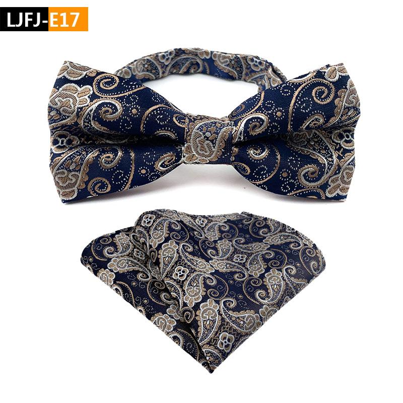 Bow Tie Plus Pocket Towel Set, Groom'S Wedding Bow Tie.