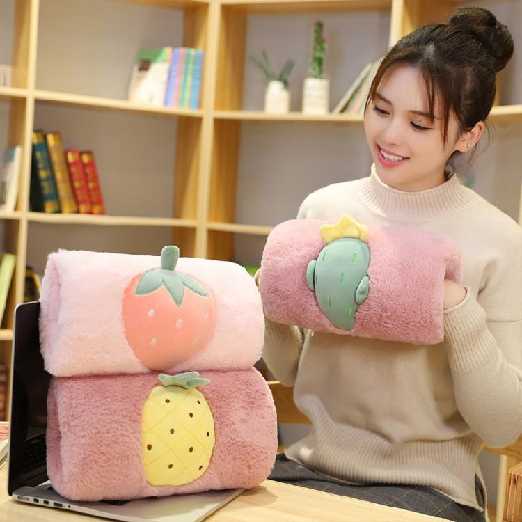 Elegant Hand Warmer Furry Easy to Detach Cartoon Fruit Winter Essential Women Winter Hand Warmer Lovely Fruit