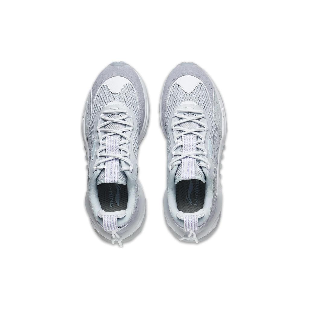 New LiNing CF Star Track Anti Slip Wear Resistant Low Top Sports Casual Shoes Women's Dawn Gray AGLT074-2