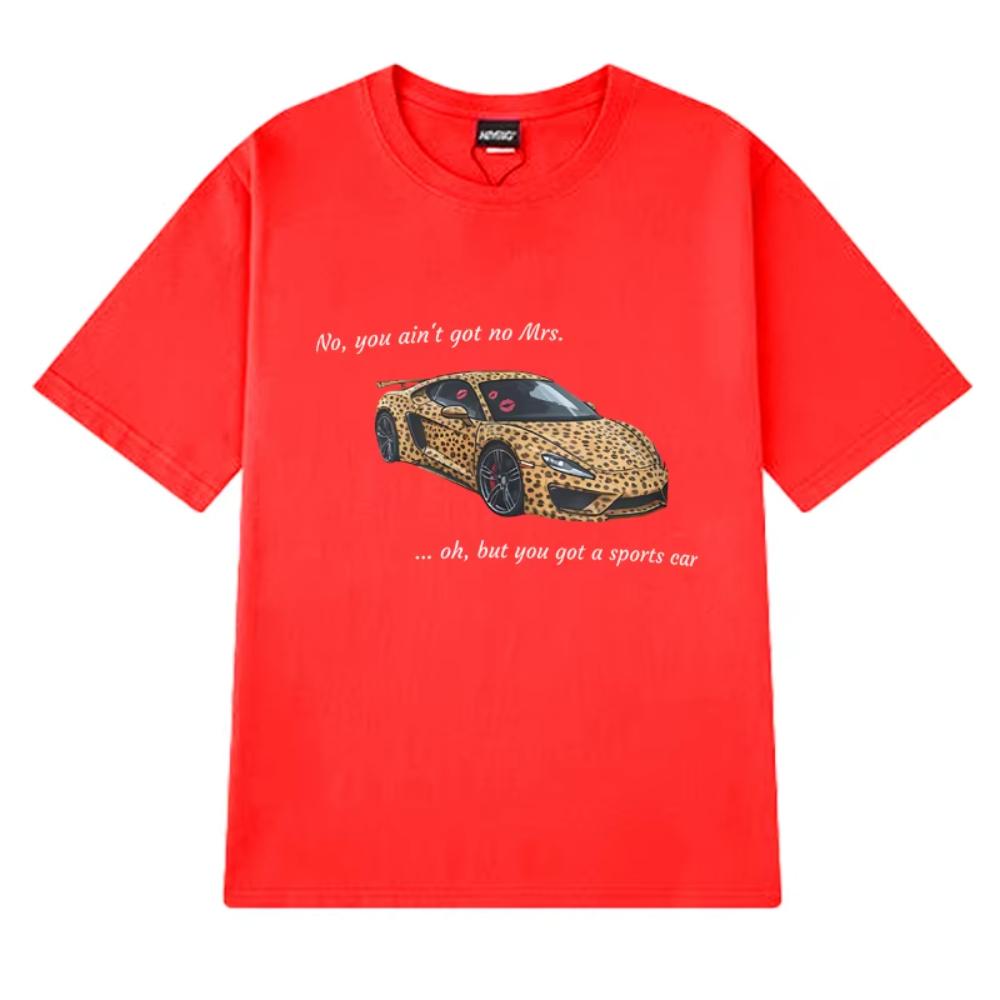 Summer Fashion Tate Mcrae Sports Car Lyrics Graphic T Shirts Unisex Oversized Short Sleeve Printed Tshirt Unisex Women Cotton Tops