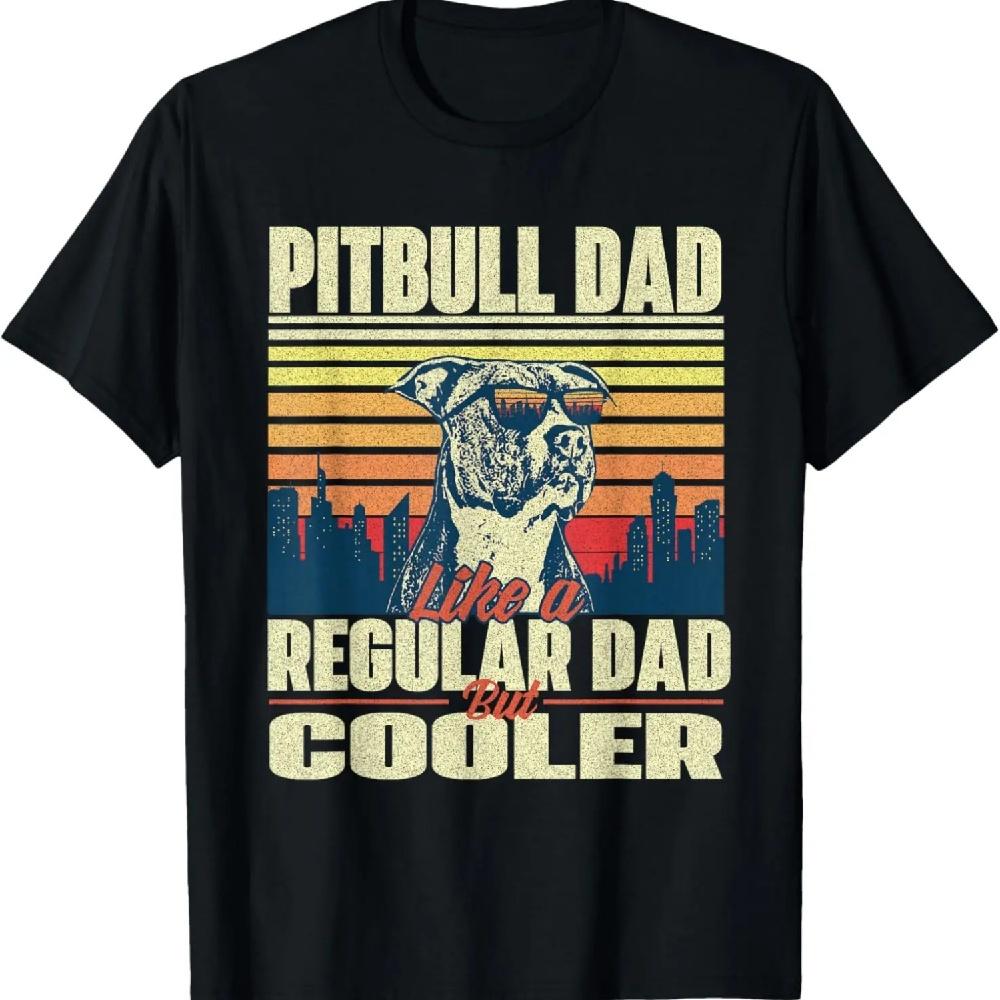 

Папа питбуль как обычный папа, но круче - Футболка питбуль XXXXXL чёрный