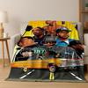 Legends Rapper Kollektion HIP HOP Rap Star Kunst Flanelldecke, Gemütliche Weiche Überwurfdecke für Zuhause Schlafzimmer Bett Sofa Abdeckung Geschenk Kind