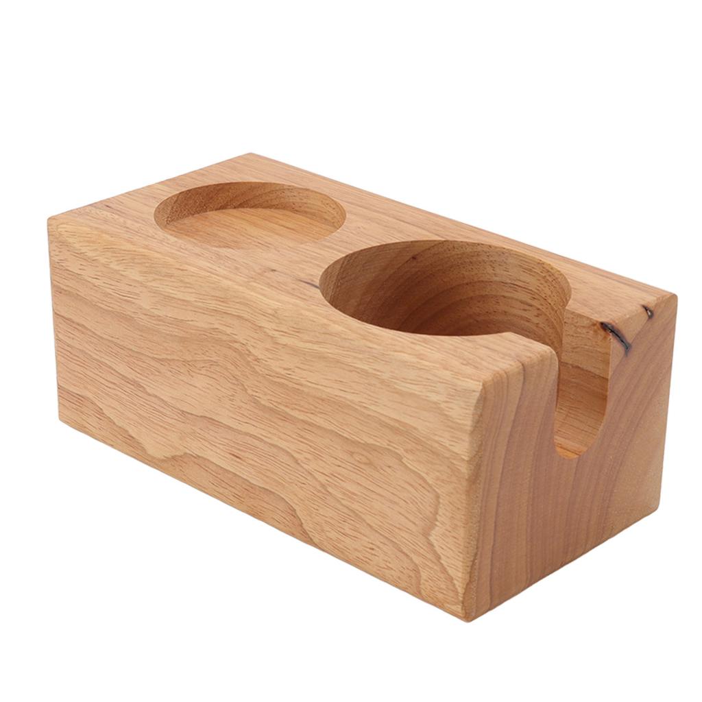 Coffee Tamper Holder Beech Distributor Storage Rack Coffee Bar Accessories for 58mm Tamper Wood