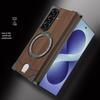 Custodia in Metallo con Effetto Legno e Protezione Cerniera Compatibile con Samsung Z Fold8