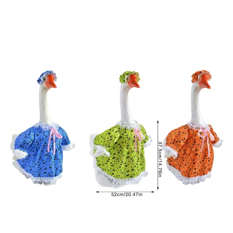 Adorable Fabric Geese Blouse Costume For Porch Yard Halloween Fall Seasonal Holiday Decorations