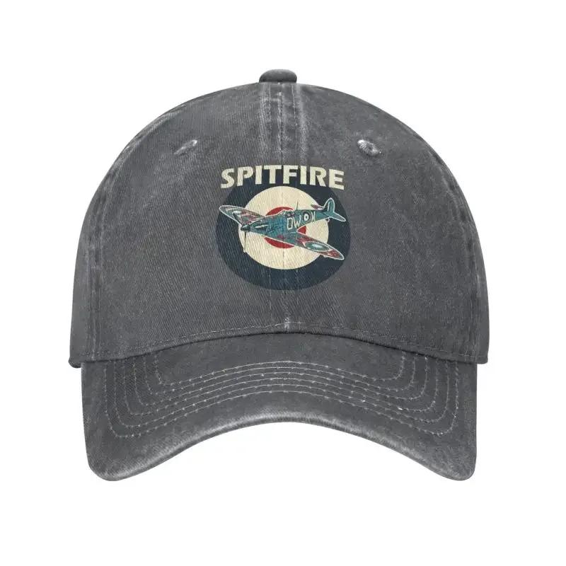 Cotton RAF Spitfire Aircraft Roundel WW War Plane Baseball Cap Personalized Adult Supermarine Airplane Dad Hat Outdoor