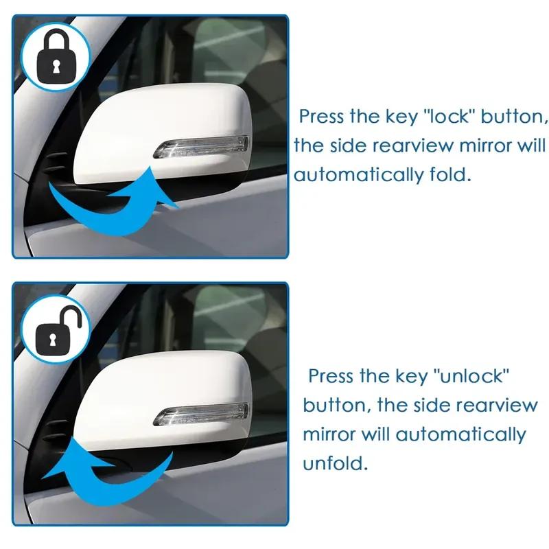 Automatic Electric Wing Door Side Rearview Mirror Folding Controller Unfold Plug Module Kit For Lexus CT200h 2011-
