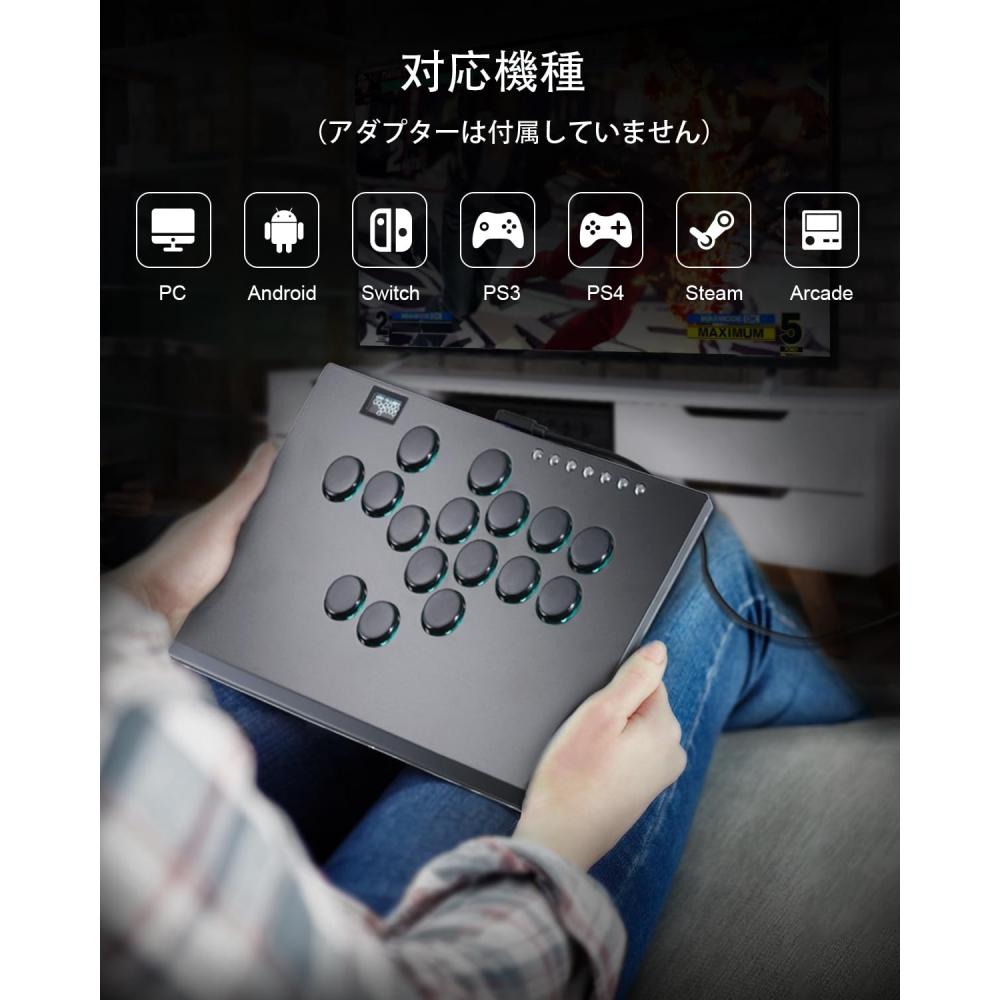 Leverless Akecon Leverless Leverless Controller CosmoxGaming M16 PLUS: CNC din aluminiu fără pârghie cu comutator de cristal Kailh fără pârghie, nou îmbunătățit mare