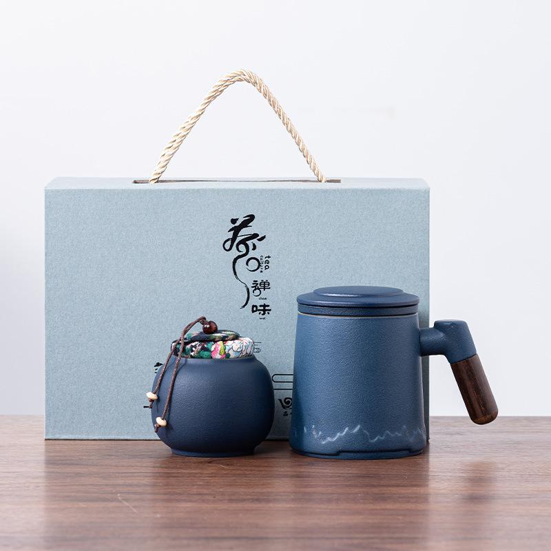 Tea separation cup teacup ceramic cup high value tea cup office mug with lid festival gift