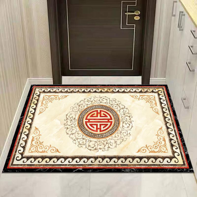 New Chinese Style Entrance Carpet  Living Room Carpet Corridor Floor Mat Household Anti Slip Can Be Cut