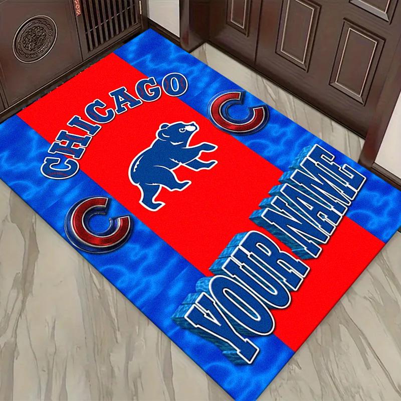 Name Custom Chicago Cubs Carpet Rug for Living Room Bedroom Home Sofa Decoration,Kids Play Non-slip Floor Mat