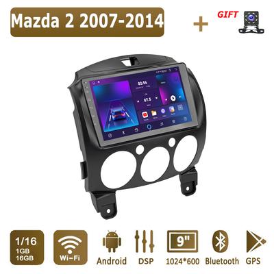 Android autórádió Mazda 2-höz 2007-2014 Multimédia lejátszó Fejegység Sztereó GPS Navigáció BT WIFI 1+16GB