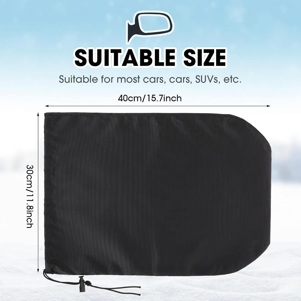 Frienda 6 Pieces Waterproof Side Mirror Covers Auto Rearview Protection Cover Exterior Rear View Accessories Car Mirror Accessories With Drawstrings