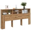 VidaXL Headboard Cabinet Artisan Oak 200x19x103.5 Cm 856875
