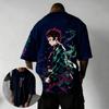 Demon Slayer Blade Charcoal Jiro Pattern Tshirt for Mens Harajuku Style Manga Enthusiasts Y2K Unisex Tshirt