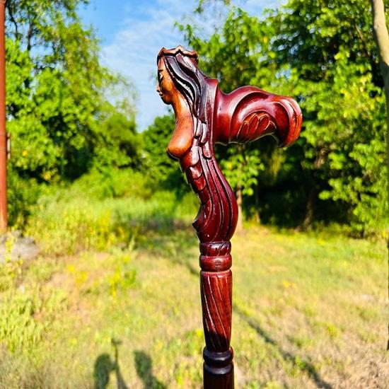 Bengala de Avó, Bengala de Senhora, Bengala para Adultos, Bengala de Madeira, Presente de Natal