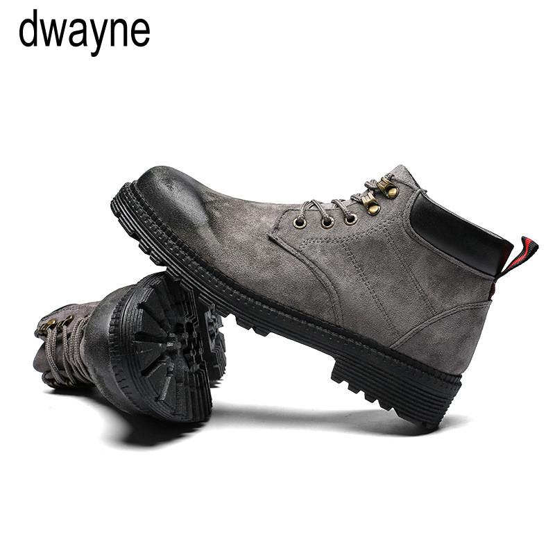 High Quality Super Warm Men Winter Leather Ankle Boots Waterproof Snow Boots Leisure Boots Retro Lace Up Work Shoes Men988