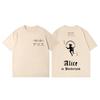 TV-Serie Alice in Borderland Print T-Shirt Hohe Qualität Mode Übergroße T-Shirts Herren Damen Lässig Baumwolle Kurzarm T-Shirt