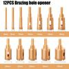 12pcs Diamond Drill Bit Set Glass Marble & Stone 6-35mm Hole Saw Kit Granite Tile Ceramic Drilling Tools Brazing Hole Opener