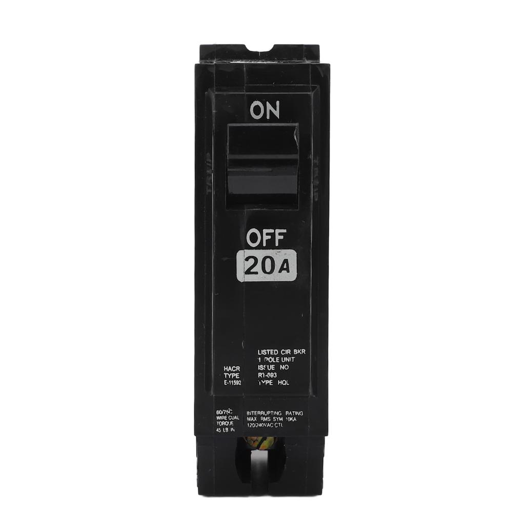 2PCS Plug in Circuit Breaker Rail Mount 1P 20A Miniature Air Switch Protective Breaker for Home Use