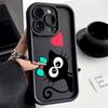 LZ11 cat Cute art design Silicone Phone Case for iPhone 11 13 14 15 16 Pro Max 7 8 16 Plus 12 mini XS Max XR Shockproof Back Cover