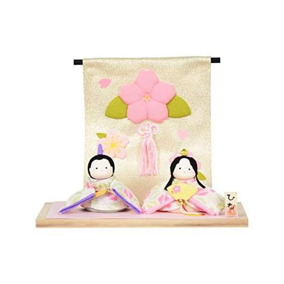 Hina Dolls Ryukodo Ryukodo 2 Potty Hina Hemp Leaf Compact Imperial Prince Decoration Crepe Hina Dolls Small Mini Hina Dolls (with Cherry Blossom Book