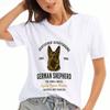 German Shepherd Ladies' Pure Cotton T Shirt, Pure Cotton HighQuality Printing, Durable, Casual And Fashionable,Loyalty Beyond Measure,Faithful And Fea