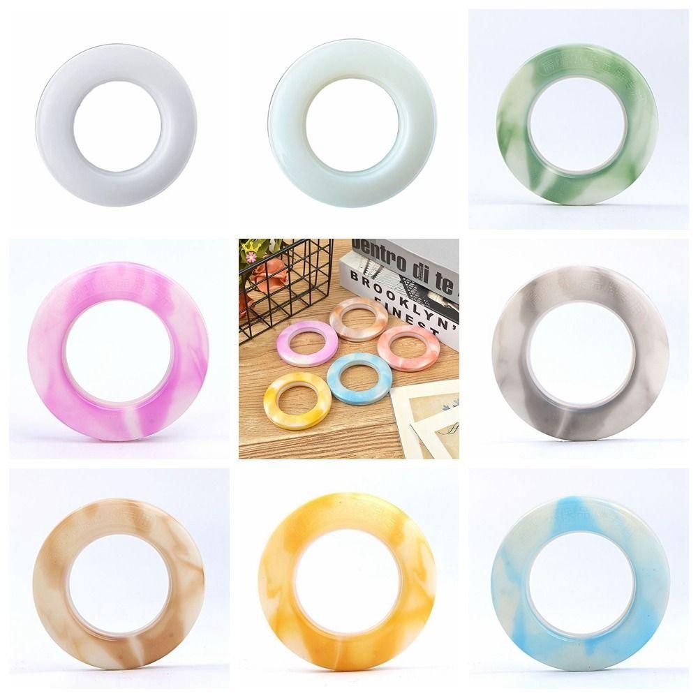 Plastic Roman Circle Modern Plastic Curtain Ring 8 Colors   Home Decor